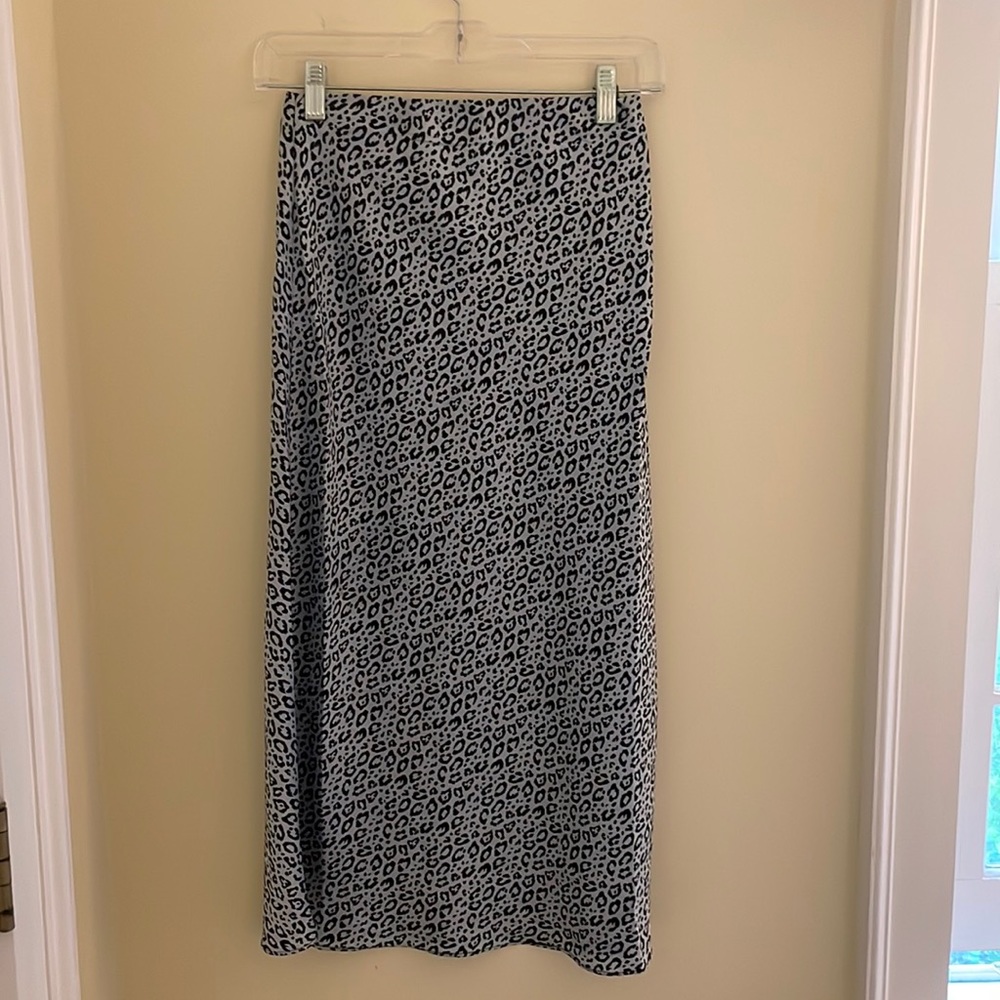 Midi cheetah skirt
